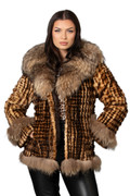 Sculpted Mink Fur Coat Noor