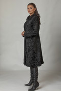Long Black SWAKARA Fur Coat Indira