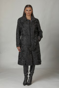 Long Black SWAKARA Fur Coat Indira