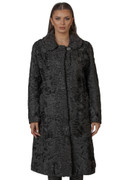Long Black SWAKARA Fur Coat Indira