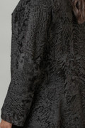 Long Black SWAKARA Fur Coat Indira