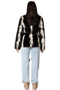Black & White Mink Fur Jacket 