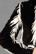 Black & White Mink Fur Jacket 