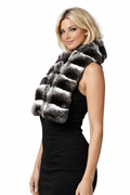 Genuine Chinchilla Fur Collar Fur Scarf Fur Muffler