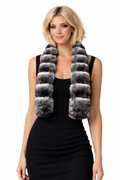 Genuine Chinchilla Fur Collar Fur Scarf Fur Muffler