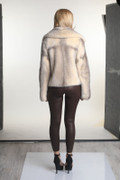 Palomino Cross Mink Fur Jacket small 