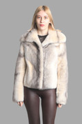Palomino Cross Mink Fur Jacket small 