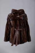 Dual Tone  Mink Fur Coat  Sizes M/L