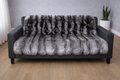 Silver Fox Fur Blanket Throw Full skin herp