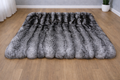 Silver Fox Fur Blanket Throw Full skin herp