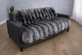 Silver Fox Fur Blanket Throw Full skin herp