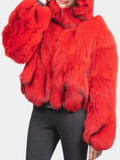 Red Fox Hooded Bomber