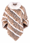 Lynx  Bobcat Fur Poncho