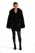 Black  Fox Fur Coat