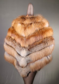 Red  Fox Fur Poncho Fyre