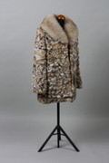 Lynx Fur Coat & Fox Shawl  Collar