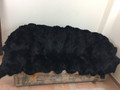 black fox fur blanket sectional made of paws