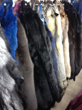 Fox fur pelts