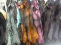 Fox fur pelts
