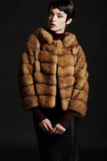 GOLDEN BROWN SABLE FUR JACKET