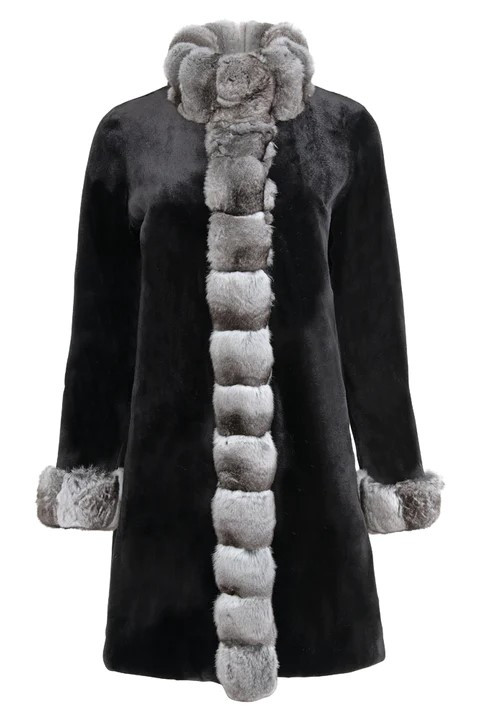 Reversible Mink Chinchilla Fur Coat | SKANDINAVIK FUR