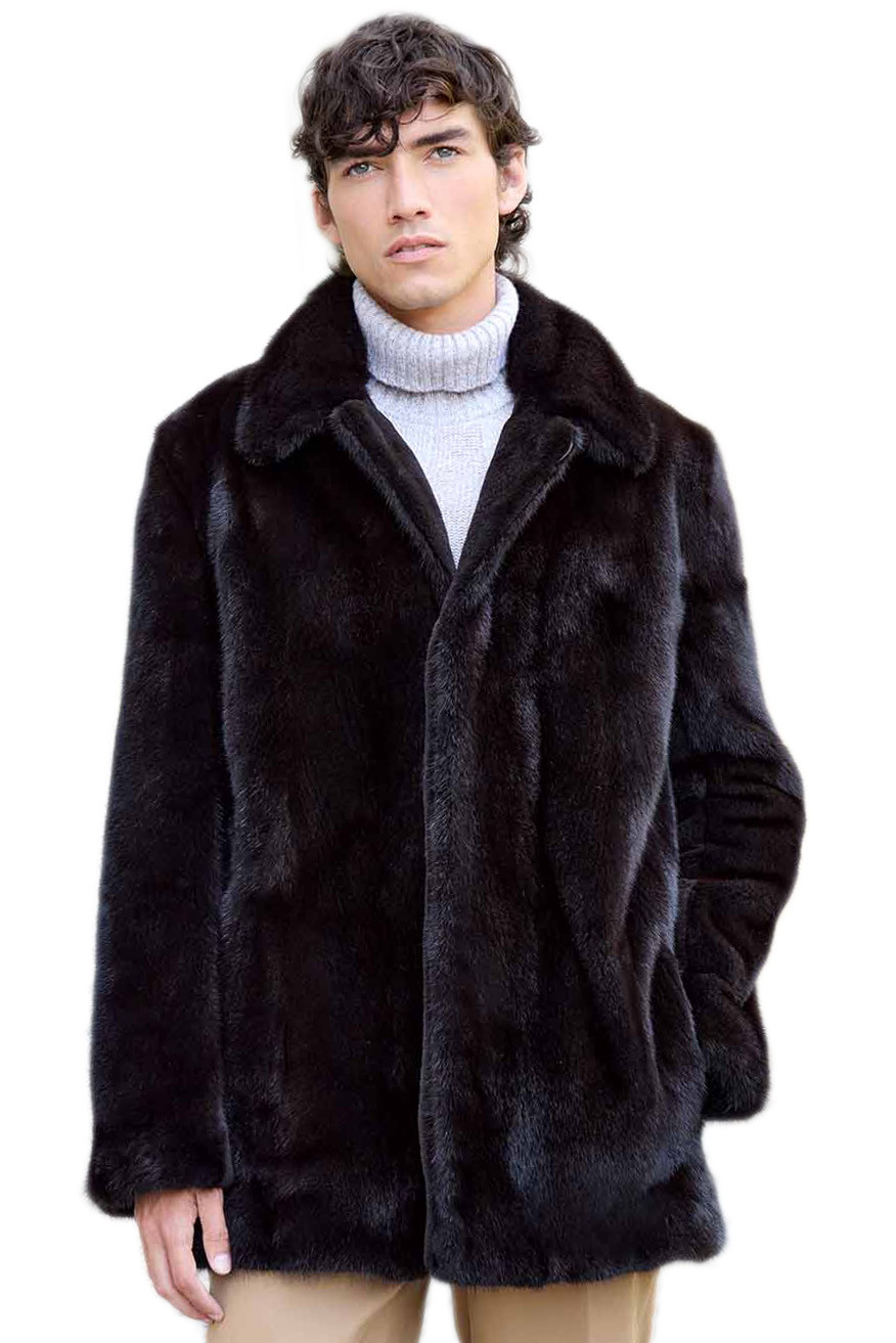 MINKFUR コート 2点 Mahogany Mink Fur Coat Mens | SKANDINAVIK FUR