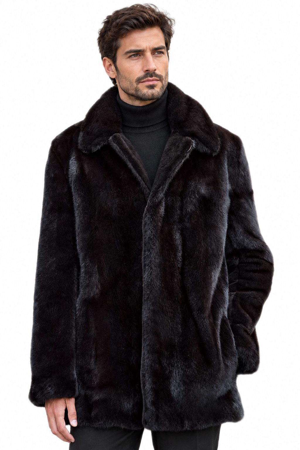 Mahogany Mink Fur Coat Mens | SKANDINAVIK FUR