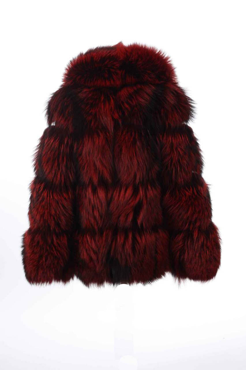 Red Fox Fur Coat Full Skin Amarna | SKANDINAVIK FUR