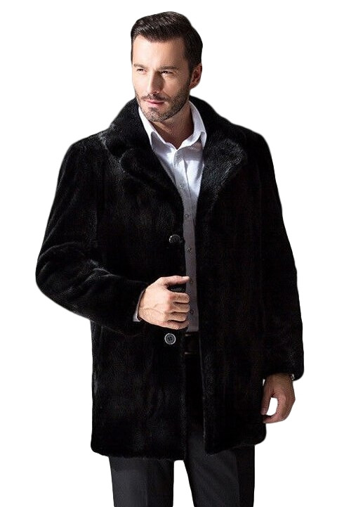 Black Mink Fur Coat Classic SKANDINAVIK FUR