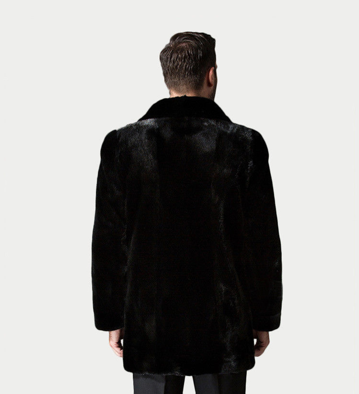 Black Mink Fur Coat Classic | SKANDINAVIK FUR