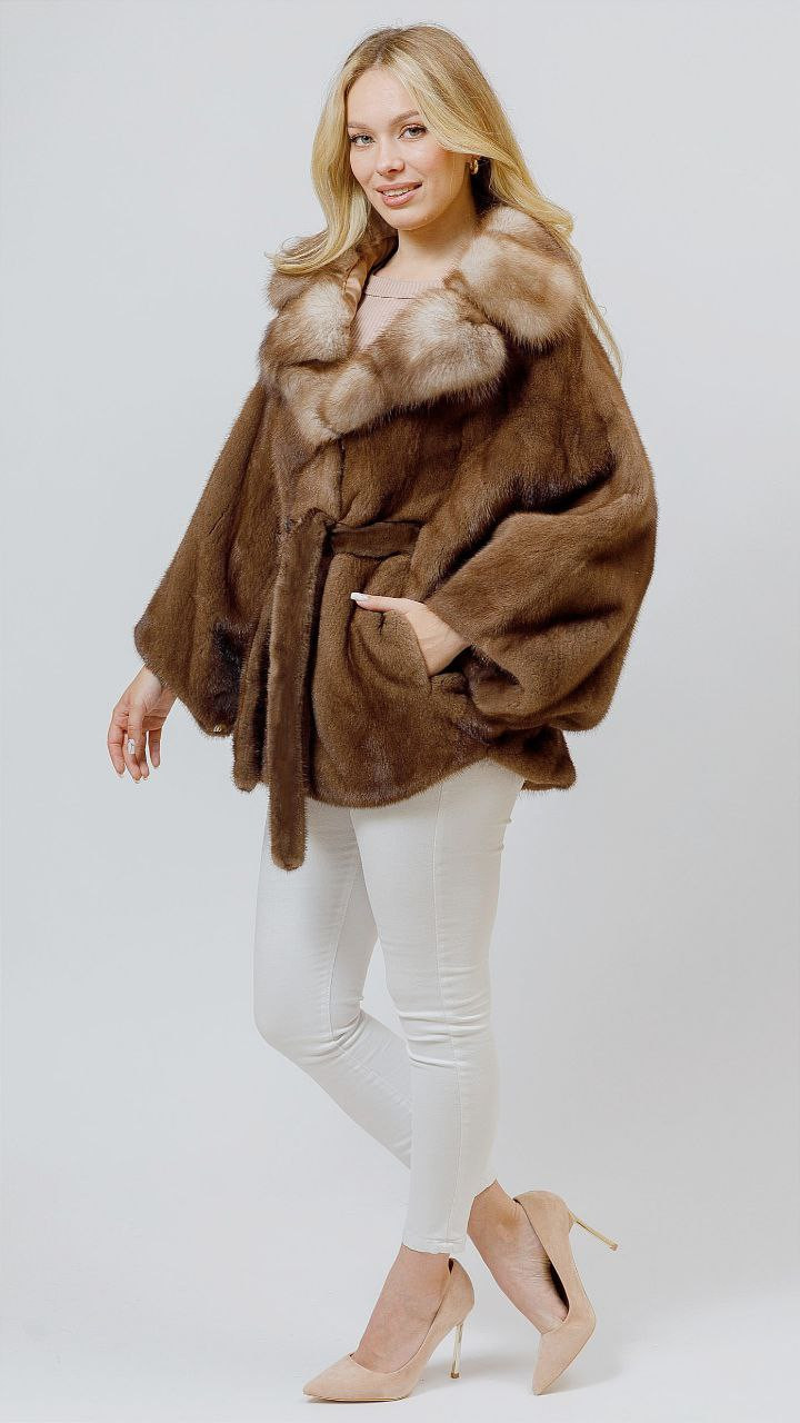 Demi Buff Mink Sable Coat | SKANDINAVIK FUR