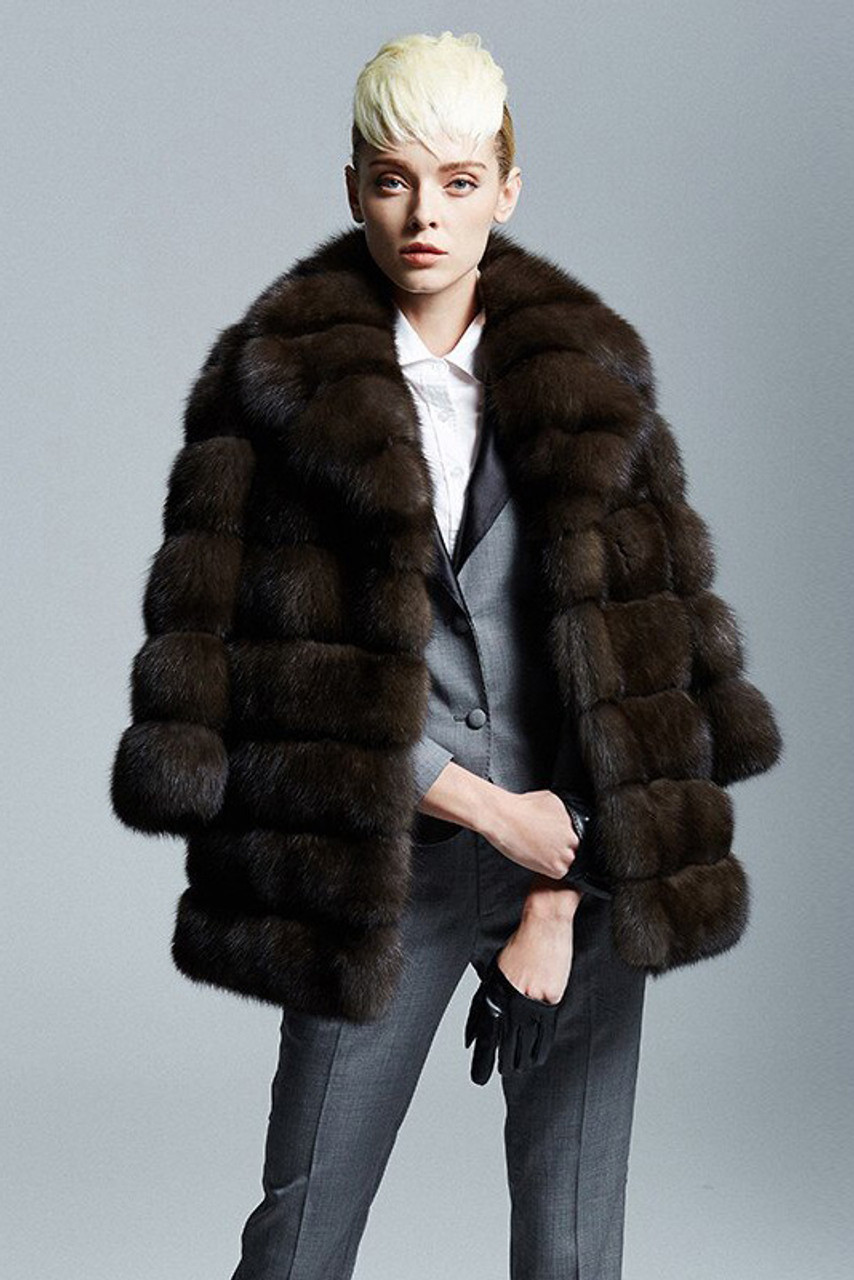 Sable Fur Coat Classic | SKANDINAVIK FUR