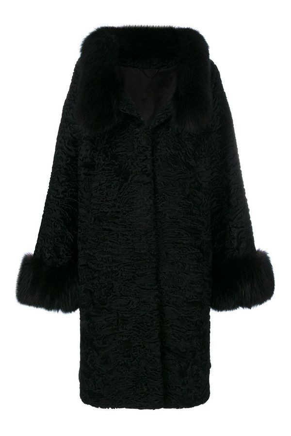 black lamb coat
