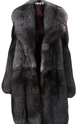 小物 SAGA FOX fur Vintage Saga Fox Genuine Blue Fox Fur Coat Finland Womens L