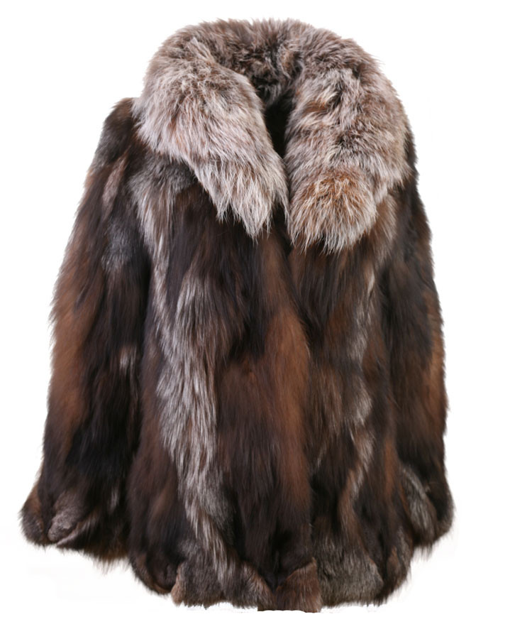 Crystal Fox Fur Coat Monique | SKANDINAVIK FUR