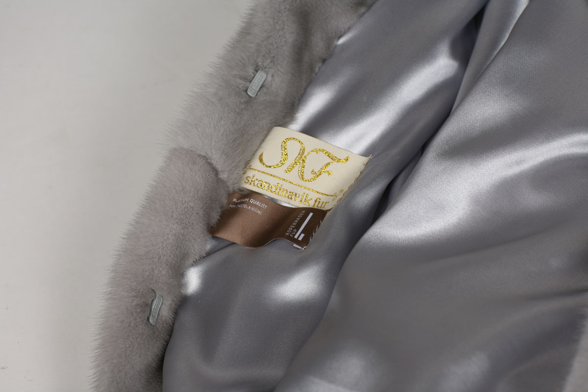 Sapphire Hooded Mink Fur Coat | SKANDINAVIK FUR