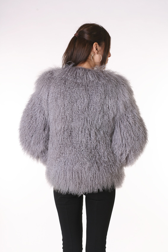 ともニャンФωФ Sapphire Mongolian Lamb Fur Coat | SKANDINAVIK FUR
