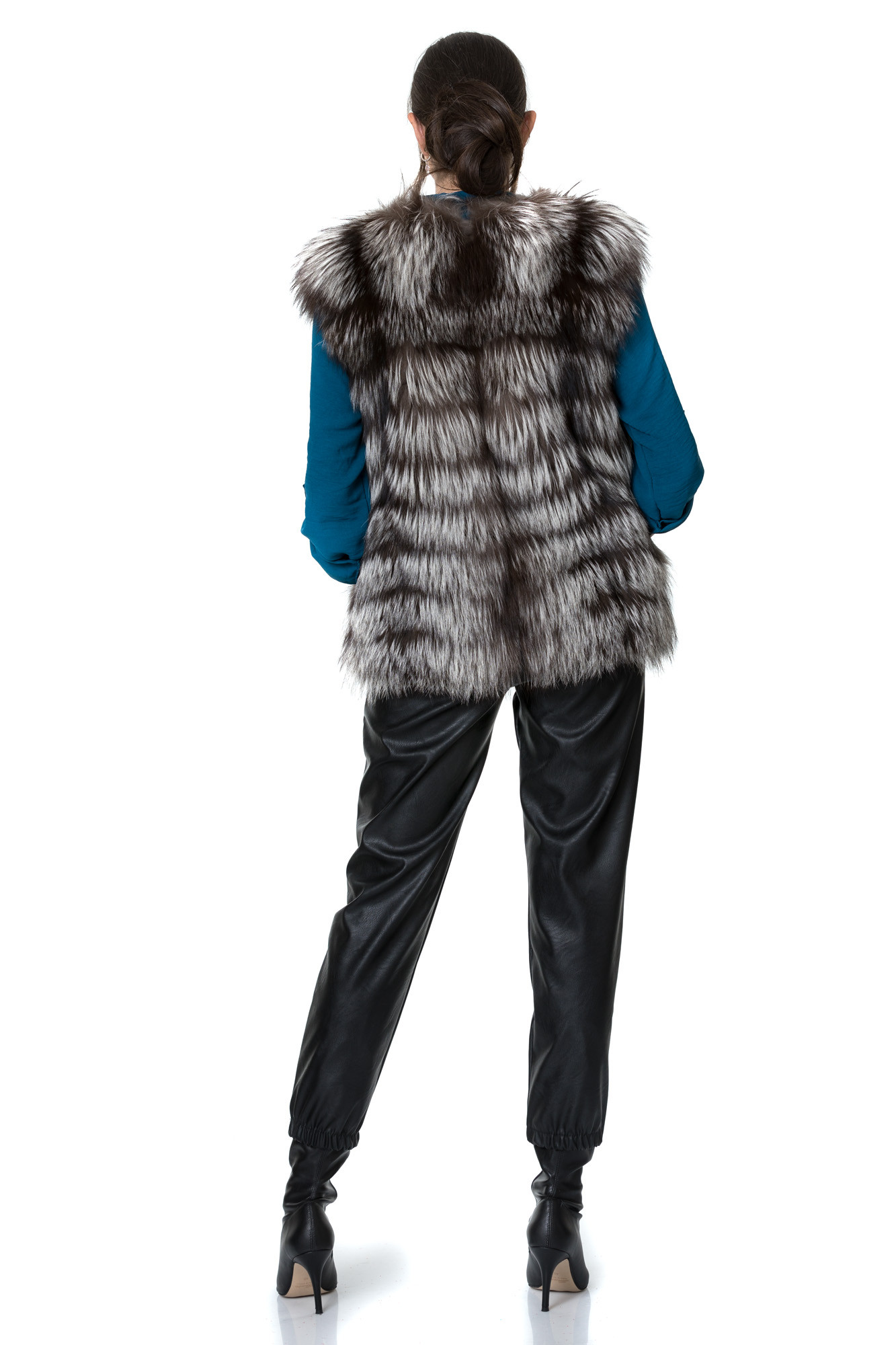 ameri vintage★ASYMMETRY FUR VEST STAR CROSSED LOVER FAUX FUR VEST IN IVORY – AKIRA