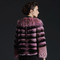 Fuchsia Chinchilla Fur Coat With Lynx Collar & Cuffs