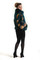 Green Red Fox Fur Coat