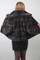 Gray Mink Fur Jacket Notched Collar 