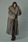  saga Full Length Crystal Fox Fur Coat with hood and shawl fox collar
