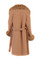 Light Brown Cashmere Fox Coat Leonora SIZES S/M