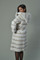 White Rex Fur Coat Hood and Belt