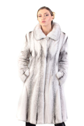 Black Cross Fully Let out Mink Stroller | SKANDINAVIK FUR