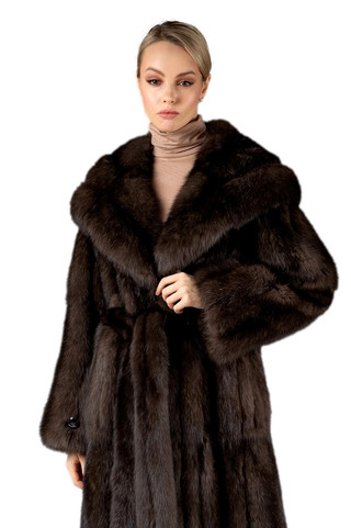 Full length russian sable fur coat | SKANDINAVIK FUR