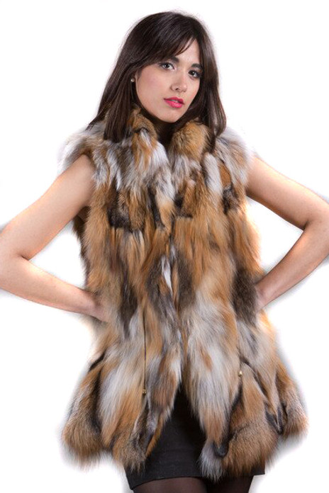 Red Fox Fur Vest