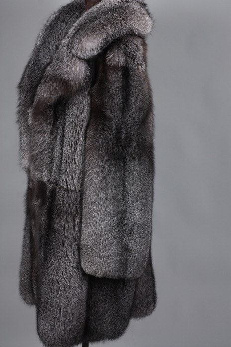 Blue Frost Fox Mens Fox Fur Coat | SKANDINAVIK FUR