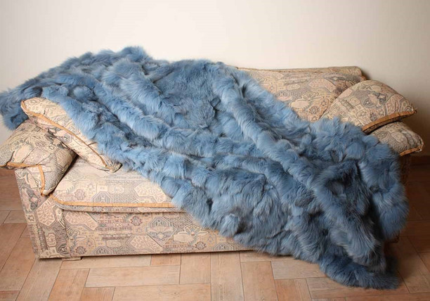 Ciel Rex Fur Blanket Throw