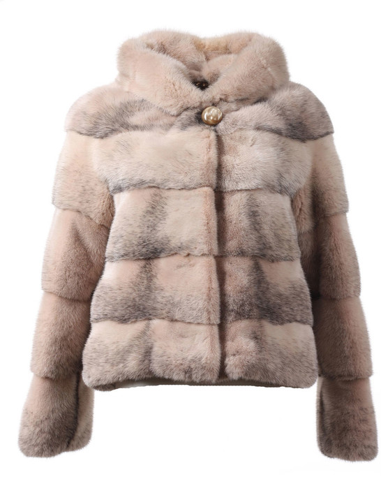 Palomino Mink Fur Jacket  hooded